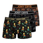 (Jony Cris) Erkek Boxer 3'lü Set Penye Erkek İç Çamaşırı