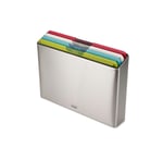 Joseph Joseph Folio Icon kesme tahtası seti, saklama kutulu, kaymaz, renk işaretli, 4 parça, büyük, paslanmaz çelik - Seçenekler: Folyo, Folyo Icon, large, 35.5U x 7.4G cm