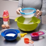 Joseph Joseph, Kitchenaid Joseph Joseph 40031 Nest 9 Plus Karıştırma Kaseleri, 32.5x26x15cm, Çok Renkli