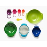 Joseph Joseph, Kitchenaid Joseph Joseph 40031 Nest 9 Plus Karıştırma Kaseleri, 32.5x26x15cm, Çok Renkli