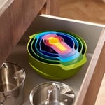 Joseph Joseph, Kitchenaid Joseph Joseph 40031 Nest 9 Plus Karıştırma Kaseleri, 32.5x26x15cm, Çok Renkli