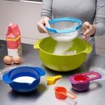 Joseph Joseph, Kitchenaid Joseph Joseph 40031 Nest 9 Plus Karıştırma Kaseleri, 32.5x26x15cm, Çok Renkli