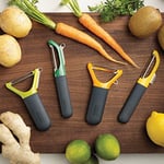 Joseph Joseph Multi-Peel Sparschaeler Düz Bıçağı İle, Yeşil