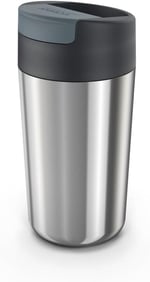 Joseph Joseph Sipp Çelik Travel Mug Büyük, Antrasit, 454 Ml