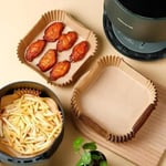 Jouis Airfryer Pişirme Kağıdı, Fritöz Yağlı Kağıdı, Yanmaz Kağıt 50 Adet (Kare) Bowl 1.Sınıf