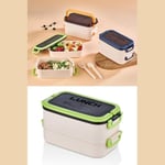 Jouis Beslenme Kutusu 1200 ml 2 Katlı Bölmeli BPA'sız PP Plastik Sefer Tası ve Beslenme Çantası - Lunch Box, ÇATAL KAŞIK Dahil Okul Beslenme