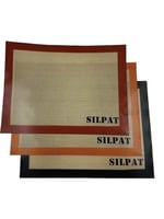 Jouis Fırınlanabilir Kendinden Yağlı Silikon Pişirme Matı, Profesyonel Silipat Yanmaz Yapışmaz Yıkanabilir Silikon Pişirme Matı 30cmx40cm