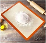Jouis Fırınlanabilir Kendinden Yağlı Silikon Pişirme Matı, Profesyonel Silipat Yanmaz Yapışmaz Yıkanabilir Silikon Pişirme Matı 30cmx40cm