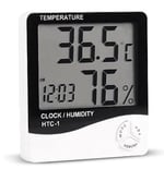 Jouis İç Mekan Higrometre (Nem Ölçer) ve Termometre, Büyük Ekran, Masa Ayaklı, Asmalı, Mıknatıslı, Elektronik Sıcaklık ve Nem Ölçer