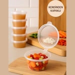 Jouis Saklama Kabı Sos 50 Adet 120 ml – 4 oz Kemik Suyu, İlik Suyu, Anne Sütü, Sos ve Püre Dondurucu Uyumlu Buzluk Kabı, Sızdırmaz Kapaklı (BPA İÇERMEZ - KALİTELİ)