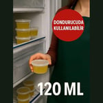 Jouis Saklama Kabı Sos 50 Adet 120 ml – 4 oz Kemik Suyu, İlik Suyu, Anne Sütü, Sos ve Püre Dondurucu Uyumlu Buzluk Kabı, Sızdırmaz Kapaklı (BPA İÇERMEZ - KALİTELİ)
