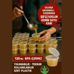 Jouis Saklama Kabı Sos 50 Adet 120 ml – 4 oz Kemik Suyu, İlik Suyu, Anne Sütü, Sos ve Püre Dondurucu Uyumlu Buzluk Kabı, Sızdırmaz Kapaklı (BPA İÇERMEZ - KALİTELİ)
