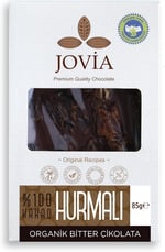JOVİA Organik Çikolata-%100 Bitter Hurmalı 85 gr
