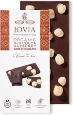 jovia premium quality chocolate ÇİKOLATA Organik Çikolata-%70 Bitter Fındıklı 85 gr