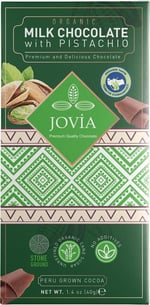 jovia premium quality chocolate Organik Sütlü Çikolata-antep Fıstıklı 3'lü Avantaj Paket