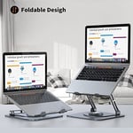 JOYEKY Masa için Dizüstü Bilgisayar Standı, 360° Dönebilen Tabanlı Ayarlanabilir Bilgisayar Standı, İşbirliğine Dayalı Çalışma için Ergonomik Dizüstü Bilgisayar Yükselticisi, Katlanabilir ve