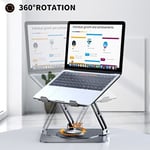 JOYEKY Masa için Dizüstü Bilgisayar Standı, 360° Dönebilen Tabanlı Ayarlanabilir Bilgisayar Standı, İşbirliğine Dayalı Çalışma için Ergonomik Dizüstü Bilgisayar Yükselticisi, Katlanabilir ve
