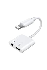Joyroom Iphone Lightning 2 In1 Şarj Kulaklık Dönüştürücü Jack Adaptör Iphone Lightning S M403 Beyaz