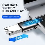 Joyroom S-H151 Type-C Male USB Female Preto Adapter