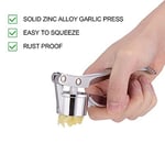 Jsdoin Profesyonel Mutfak Sarımsak Presi/Kıyma/Kırıcı İngiltere, Soyucu Sıkacağı Ağır Hizmet Sarımsak Presseri, Kullanıcı Dostu Doğrayıcı, Temizlemesi Kolay ve Dayanıklı