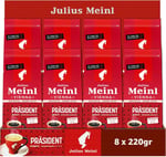 Julius Meinl President Blend Öğütülmüş Filtre Kahve, 220 Gram x 8 Adet