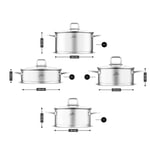 Jumbo Gastro Jumbo Buckingham Çelik French Press 700 ml