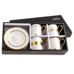 Jumbo Luces Gold 4 Kişilik Kahve Fincan Takımı