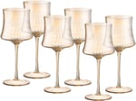 Jumbo Sandy Amber 6'lı Kadeh Takımı