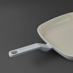 Jumbo Swiss Crystal Light Grey Grill Tava 28 cm