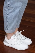 Jump 26821 D White Lt Pink Lt Somon Kadın Günlük Ayakkabı 26821-D-WHITE-LT-PINK-LT-SOMON Beyaz