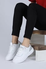 Jump 26821 D White Lt Pink Lt Somon Kadın Günlük Ayakkabı 26821-D-WHITE-LT-PINK-LT-SOMON Beyaz