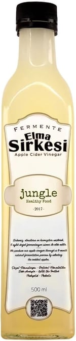 Jungle Healthy Food Fermente Elma Sirkesi