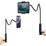 Juo 70 CM Akrobat Esnek Tablet ve Telefon Tutucu Stand Siyah