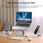 Juo Alüminyum Notebook Standı Yükseklik ve Eğim Ayarlı Ergonomik Metal Laptop Standı 11-17 inch arası notebook dizüstü bilgisayar standı, ayarlanabilir