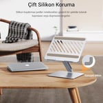 Juo Alüminyum Notebook Standı Yükseklik ve Eğim Ayarlı Ergonomik Metal Laptop Standı 11-17 inch arası notebook dizüstü bilgisayar standı, ayarlanabilir