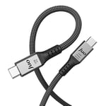 Juo USB 4.0 240W 40Gbps Thunderbolt 4 8K 60Hz USB-C Görüntü Aktarım ve Type-C Hızlı Şarj ve Data Kablosu 1 Metre