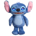Just Play Disney Stitch Many Moods 34,3 cm büyük etkileşimli pelüş oyuncak, 50+ ses efekti ve sözler, etkileyici LCD gözler, 3 yaşından itibaren çocuk oyuncağı