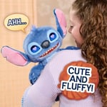 Just Play Disney Stitch Many Moods 34,3 cm büyük etkileşimli pelüş oyuncak, 50+ ses efekti ve sözler, etkileyici LCD gözler, 3 yaşından itibaren çocuk oyuncağı