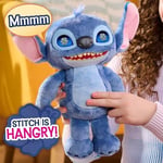 Just Play Disney Stitch Many Moods 34,3 cm büyük etkileşimli pelüş oyuncak, 50+ ses efekti ve sözler, etkileyici LCD gözler, 3 yaşından itibaren çocuk oyuncağı