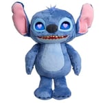 Just Play Disney Stitch Many Moods 34,3 cm büyük etkileşimli pelüş oyuncak, 50+ ses efekti ve sözler, etkileyici LCD gözler, 3 yaşından itibaren çocuk oyuncağı
