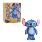 Just Play Disney Stitch Many Moods 34,3 cm büyük etkileşimli pelüş oyuncak, 50+ ses efekti ve sözler, etkileyici LCD gözler, 3 yaşından itibaren çocuk oyuncağı