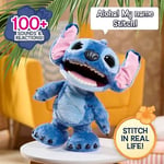 Just Play Disney Ultimate Stitch – Fonksiyonel Pelüş Hayvan, 100+ Gürültü ve Tepki, 3 Yaşından İtibaren, 43 cm, Etkileşimli, Pelüş Hayvan