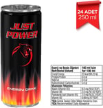 Just Power Enerji İçeceği, 250 ml (24'lü Paket, 24 adet x 250 ml)