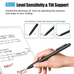 Jvkzaen Olağanüstü 2 Kalem Silgi, EMR Stylus Kalem 4096 Basınç Seviyeleri, Eğim Sensörü, Palm Reddetme, Kalem Tutucu, Olağanüstü 2 & 1/Galaxy Tab ve Kitap/BOOX/Wacom/Scribe ve Diğer EMR Cihazları için