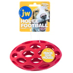 JW Pet Hol-ee Futbol Köpek Oyuncak Bulmaca Topu, Doğal Kauçuk, Orta Boy (15 cm Uzunluk), Renkler Değişebilir - Seçenekler: Medium, L, Mini
