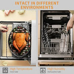 JY COOKMENT Entegre ayaklı kızartma rafı, soğutma kurutucu, emaye kaplamalı mutfak rafı, PTFE içermez, pişirme, kavurma, kurutma, ızgara, bulaşık makinesinde yıkanabilir (25,4 cm x 16,5 cm)