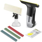 Kärcher Pencere Temizleyici WV 6 Plus Multi Black Edition, Ekstra Uzun Pil Ömrü 100 Dakika, Mikro Elyaf Kılıflı Püskürtme Şişesi, 3 Renkli Yedek Çekme Dudağı, 20 ml Pencere Temizleyici Konsantresi
