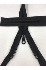 Kaban Mont Fermuarı 80 Cm Siyah