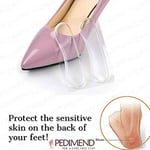 Kabarcık Pedimendtm kendinden yapışkanlı arka yeniden kullanılabilir silikon jel sahiptir (2PAIRS) | topuk yastık | önleyin/Shoe yaralanmaları/Hautreizungen | azaltın ayakkabı rende | Foot Care
