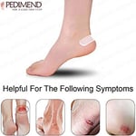Kabarcık Pedimendtm kendinden yapışkanlı arka yeniden kullanılabilir silikon jel sahiptir (2PAIRS) | topuk yastık | önleyin/Shoe yaralanmaları/Hautreizungen | azaltın ayakkabı rende | Foot Care